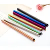 Oblique Cut Milktea Straw Colored Stainless Steel Straw Smoothie Drink Straw