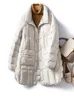 Nouveau Hiver femmes léger 90% blanc canard doudoune Ultra léger chaud ample bouffant plume manteau femme Parkas