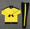 23 24 hombre Borussia adulto chándal chaqueta Conjuntos de fútbol cremallera larga Dortmund traje de entrenamiento conjunto de fútbol Survetement 2023 2024 hombres Chándales