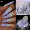 Nagelkristallpulver, reflektierende Glitzer für Nägel, glänzendes Pigment, schillerndes Glas, Mikrobohrer, Nagelpulver-Dekorationen