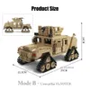 Diecast Model 2in1 WW2 Military M1A2 Abrams Army Tank Cannon Cannon Cannot Set Soldier Figurs DIY Building Bluki zabawki Dzieci Prezent Świąteczny MOC 231110