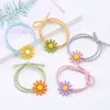 Hair Accessories 5pcs Colorful Scrunchies Girls Cute Flower Cartoon Ties Band Temperament High Elastic Ropes Trendy Headwear