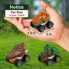 Diecast Model car Dinosaur Transport Toy Truck Pull Back Vehicles Dino Container Storage Car Model Lighting Music Kids Boys Children Birthday Gift 230412