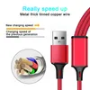 3 in 1 Nylon Braided Multi USB Fast Charging Cables Micro Type C Cable Phones Charger Samsung Android Charger Cord Mobile Cell Phone JTD