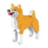 Diecast Modell Moc Cartoon Tiere Bausteine Kreativität Shiba Inu Hund Montieren Ziegel Hause Dekoration DIY Bau Spielzeug Geschenke 231110