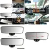 Other Interior Accessories Other Interior Accessories Car Rearview Mirror Rear View Adjustable Suction Cup Wide Long Safety Indoor Aux Dhkeq