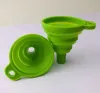 Strumenti pieghevoli in silicone Imbuto Mini siliconi Stile pieghevole Imbuti portatili pieghevoli Essere appeso Utensile da cucina i0413