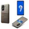 حالات جلدية نحيفة لـ Asus Zenfone 9 9Z 10Z 7 Pro 8 Flip Case Card Protection Zenfone 10 غطاء خلفي