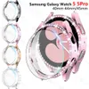Другие модные аксессуары стекло+часовая обложка для Samsung Galaxy Watch 5 40 мм 44 мм и 5 Pro 45 мм жесткий ПК Алмаз Bling Bumper+защитник стеклянного экрана J230413
