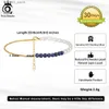 Bracelets de cheville ORSA JEWELS argent 925 Lapis Lazuli perles naturelles chaîne bracelets de cheville pour les femmes mode été 14K or cheville sangles bijoux SA56 Q231113