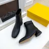 2023 Fashion Designer Boots Autumn and Winter Women's Anti slip Round Head Bare Boots Luxury Classic Women's Zipper Martin Boots