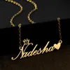 Anhänger Halsketten Personalisierte Mode Edelstahl Namen Halskette Personalisierter Buchstabe Gold Halsband Namensschild Geschenk 231113