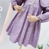 Robes de fille printemps automne bébé fille mignon imprimé fleuri robe enfants mode robe de soirée enfants vêtements pour bébés 230412