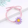 Hair Accessories 5pcs Colorful Scrunchies Girls Cute Flower Cartoon Ties Band Temperament High Elastic Ropes Trendy Headwear