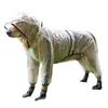 Abbigliamento per cani, unisex, elegante, per cani di piccola taglia, impermeabile con cappuccio, traspirante, per gite