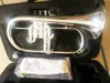 Professionella flugelhorns silverpläterade B platt BB Professionell trumpet Topp mässing Musikinstrument Trompete Horn Frakt