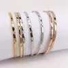 Bangle clássico e moderno pulseira de aço inoxidável 7 peças combinação 3 seleção de cores 68mm presentes para homens mulheres lh1185