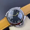 Paneraii Дизайнерский размер зеркальных заводских заводских панелей Sapphire Automatic Movemation Paneria Watch 47 -миллиметровый ремешок для кожи vnmm