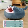 Cat Beds Bed Round Plush Warm House Soft Pet Dog Semi-Enclosed For Small Dogs Cats Nest Cushion Sleeping Sofa