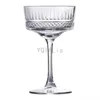 Tumblers yüksek kaliteli 200500ml klasik oyulmuş goblet şampanya şampanya şarap cam kupası sanat moda ev bar festivali içecek hediyesi 230413
