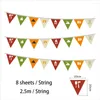 Party Decoration Camping Decorations Campsite Banner Camp Garland Pennant Hanging Multicolor Bunting Flags Signs 2023ing