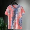 Men's T-Shirts Oversize Tie Dye T-shirts Men Big Size Tops Tees Summer Hip Hop Casual Tie-Dye Tshirts Plus Size 9XL10XL Clothes Baggy HX466 230413