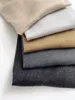 Suéteres de mujer Otoño e invierno Mujeres Color Sólido Cashmere Seda Mezclado Punto Cuello alto Camisa de fondo