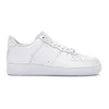 Designer one shoes men women 1 low 07 Triple White Black mens womens trainers outdoor sports platform flat sneakers