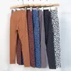 Pantaloni attivi Leopard Sports Yoga con vita alta Noace e sollevamento dell'anca elastico Fitness a nove punti