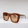 Sommer neue Designer-Sonnenbrille 04W Luxusmarke Hochwertige personalisierte charmante Damen-Sonnenbrille mit schwarzem quadratischem Rahmen für Eleganz mit Originalverpackung