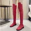 ブーツZapatos Mujer Sapato Ladies Over the Knee Boots High Heel Ladies Short Boots Spring Autumn Boots Retro Overshoes High Rider Boot AA230412