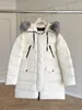 Parka's Frankrijk Monclair Designer Damesjack Winter Warm Winddicht Donsjack Glanzend Mat Materiaal Aziatische modellen Dameskleding Bontkl