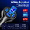 New 3.1A Four In One Digital Display Car Charging 4-Port Charger Voltage With One Vehicle Port Car Charging Multi Four Pull Y2E2