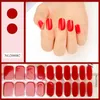 Kunstnagels 20 tips Lentebloemen Gelnagelstrips Patch Sliders Zelfklevend Waterdicht Langdurig Volledige dekking Stcikers UV-lamp nodig