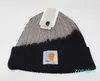 Dyed Cotton Yarn Wool Hat Autumn And Winter Fried Dough Twist Pattern Folding Warm Knit Hat Women's Cold Hat