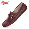 Abendschuhe YRZL Loafer Herren Handgefertigte Lederschuhe Schwarz Casual Driving Flats Blau Slipon Mokassins Herrenschuhe Übergröße 47 48 230412