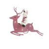 Christmas Decorations Pink Sweet Snowman Ornament Light Elk Pendant For HomeChristmas