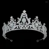 Haarspeldjes Kroon HADIYANA Trendy Tiara Vrouwen Bruiloft Bruid Accessoires Prinses Waardig Luxe Strass Juweel BCY8922 Geschenken