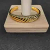 Bracciale in oro Bracciali firmati Gioielli di lusso Moda Dy Alta qualità Moda classica Retro Onda Argento Abbinamento quotidiano