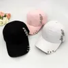 Шариковые шапки модное металлическое кольцо хип-хоп бейсбол C Anti-UV Light Outdoor Women Sports Hat Hat Casual Sport