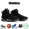 Мужские баскетбольные кроссовки Jumpman 7 Pure Money 7s Chambray Cardinal Citrus Afrobeats White Infrared Flint Hare Sapphire Man Спортивные кроссовки Кроссовки