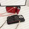 For iPhone 15 Pro Max Cases Women Crossbody Designer Phone Case iPhone 14 Pro Max 13 12 15 Plus Cellphone Case Cover Brand iPhone Case Card Holder Shoulder Strap Lanyard