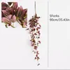 Fleurs décoratives 90CM Faux Vine Décoration De Mariage Tropical Faux Tenture Plante Ficelle Rotin Garden Party Home Decor Accessori Props