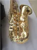 Novo saxofone alto profissional A-992 e instrumentos musicais de saxofone de latão plano com acessórios de capa