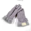 Bow Gloves Designer Gloves Women Gloves Five Fingers Warm Gloves Windproof Winter Gloves for Women Women's Fleece and Thick Gloves Five Fingertip