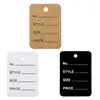 Jewelry Pouches 1000Pcs Small Unstrung Tags Clothing Price Tag Pre-Printed Perforated