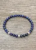 Strand Lapis Lazuli Kobiety lub mężczyźni Bransoletka Kamień Naturalny Tygrys Tygrysy Kości biżuterii