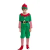 Sukienki dziewczynki S m l Christmas Kids Boys Elf Cosplay Cosplay na festiwalowy zestaw imprezowy Elves 6pcs/Set Odzież dla dzieci Chris Party 231113