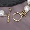 Halsbandörhängen Set kvinnors naturliga pärlsmycken armband och fint bröllop