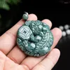 Pendant Necklaces Natural A Jade PiXiu Carved Necklace Gift Jewelry Certificate